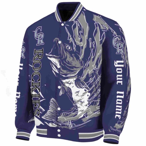 custom colorado rockies fishing passion blue white jacket best selling