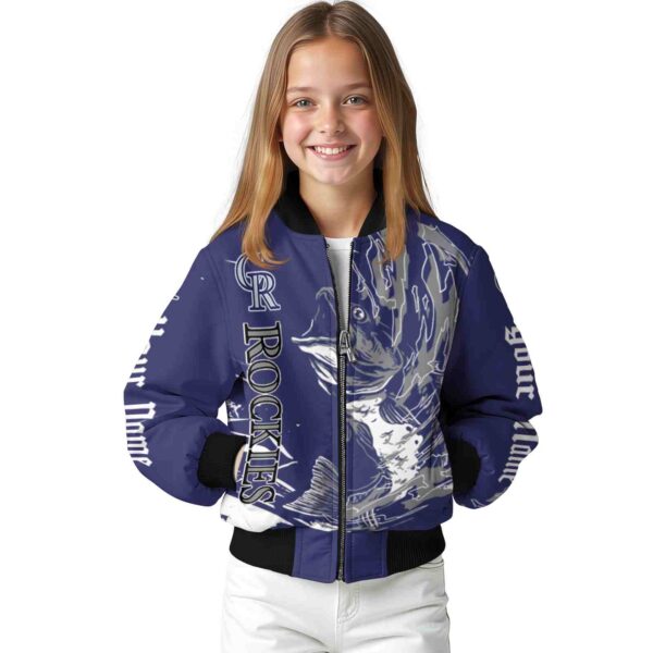 custom colorado rockies fishing passion blue white jacket top rated