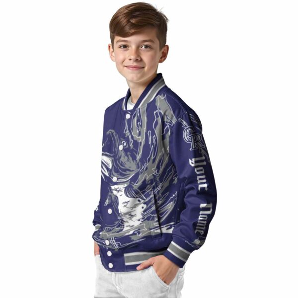custom colorado rockies fishing passion blue white jacket trendy
