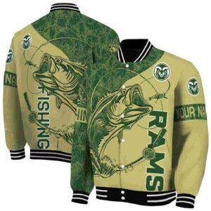 custom colorado state rams fishing rod gold jacket fashion forward