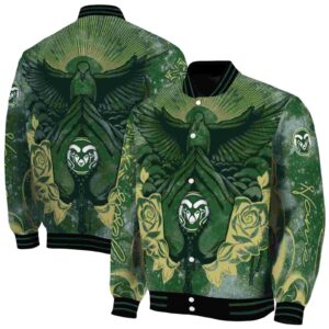 custom colorado state rams praying hands green jacket fashion forward