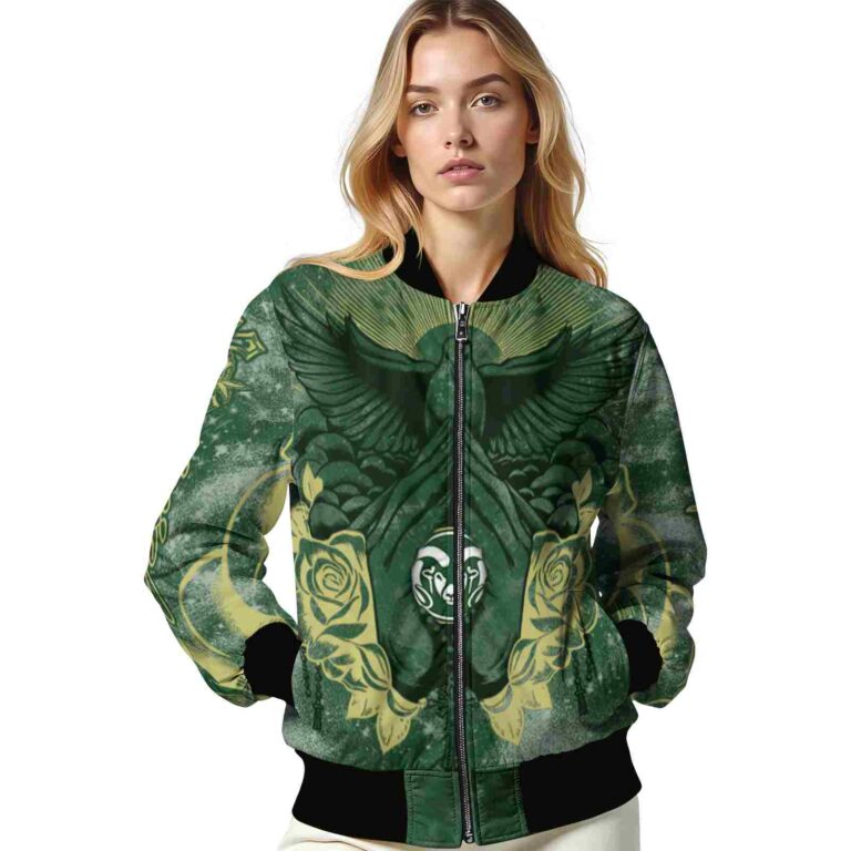 custom colorado state rams praying hands green jacket latest model