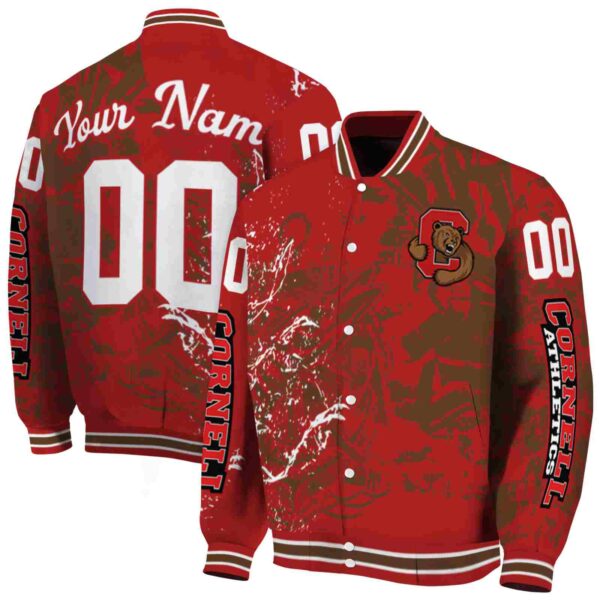 custom cornell big red fishing art red jacket fashion forward
