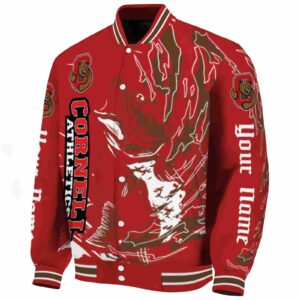 custom cornell big red fishing passion red white jacket best selling