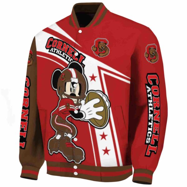 custom cornell big red mickey football red white jacket best selling