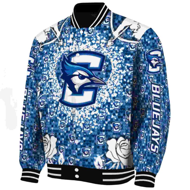 custom creighton bluejays heart explosion blue jacket best selling