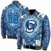 custom creighton bluejays heart explosion blue jacket fashion forward