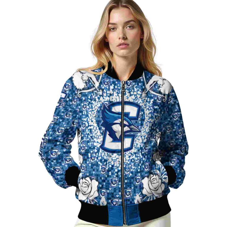 custom creighton bluejays heart explosion blue jacket latest model
