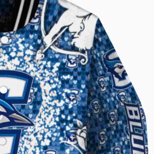 custom creighton bluejays heart explosion blue jacket premium grade
