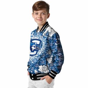 custom creighton bluejays heart explosion blue jacket trendy