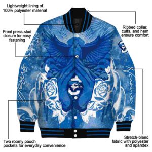custom creighton bluejays praying hands blue jacket new arrival