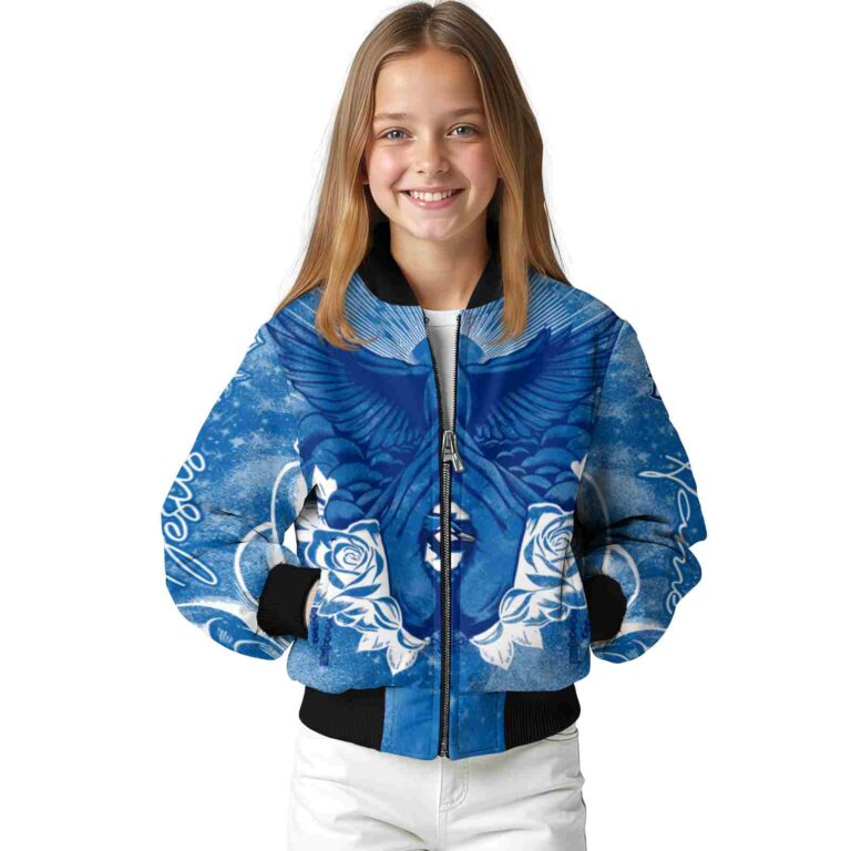 custom creighton bluejays praying hands blue jacket top rated