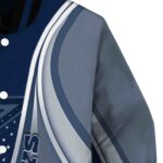 custom dallas cowboys wave patterns blue jacket best selling