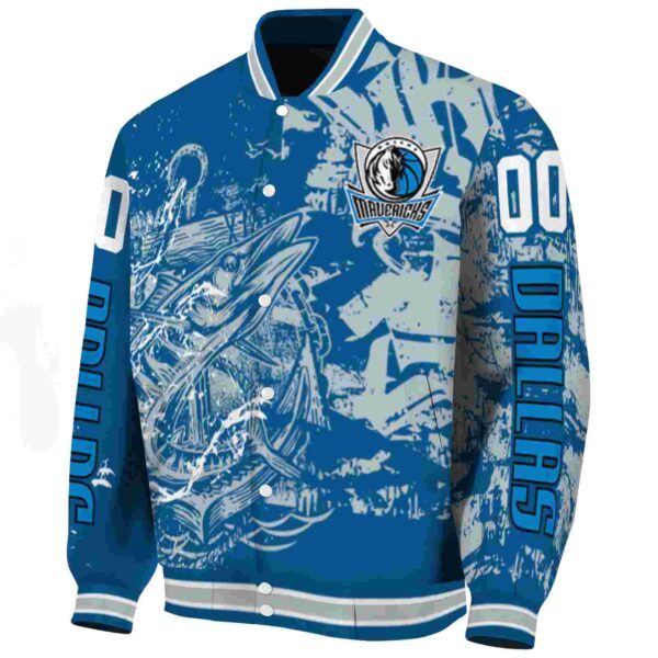 custom dallas mavericks fishing art blue jacket best selling