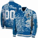 custom dallas mavericks fishing art blue jacket best selling