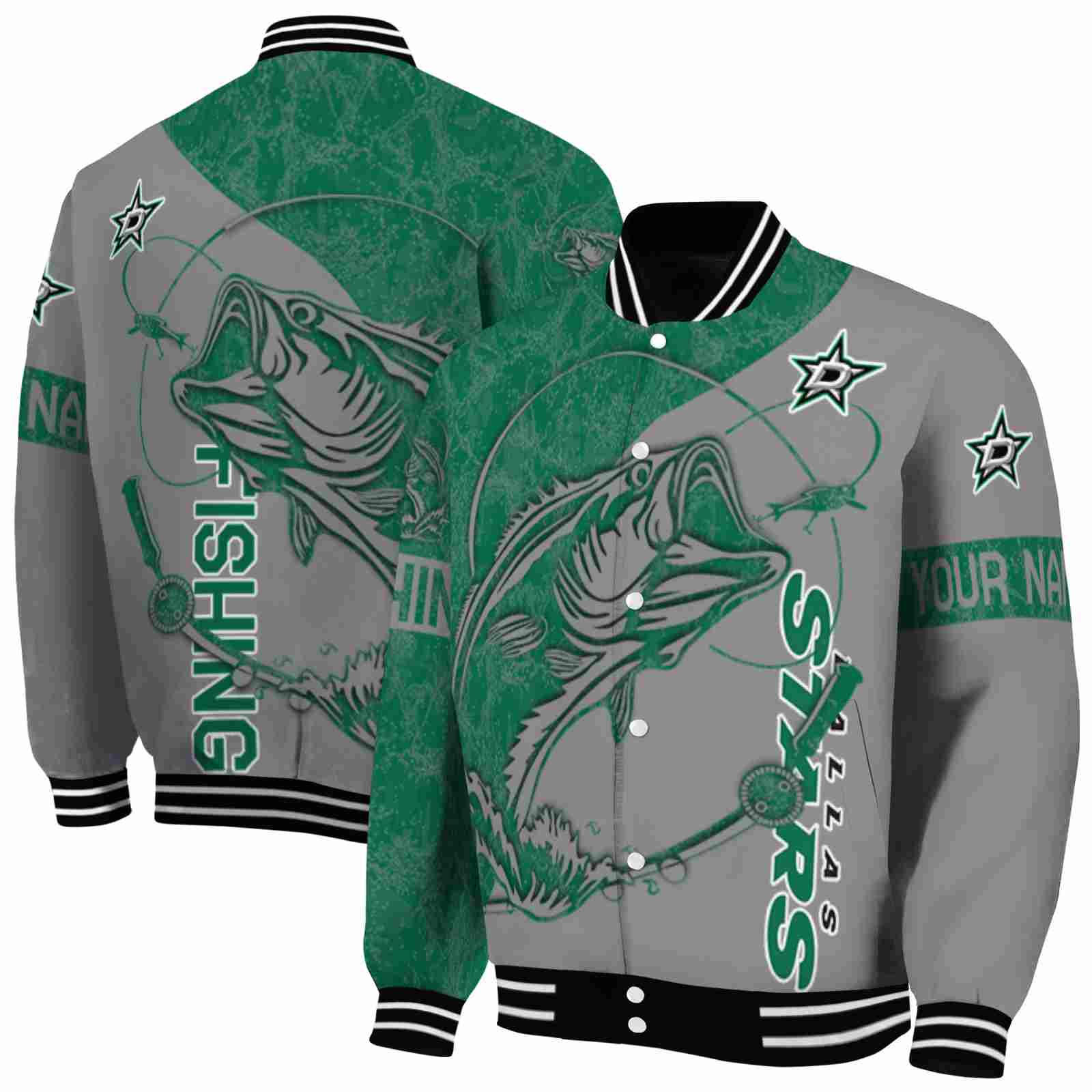custom dallas stars fishing rod silver jacket fashion forward custom dallas stars fishing rod silver jacket fashion forward