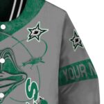 custom dallas stars fishing rod silver jacket best selling