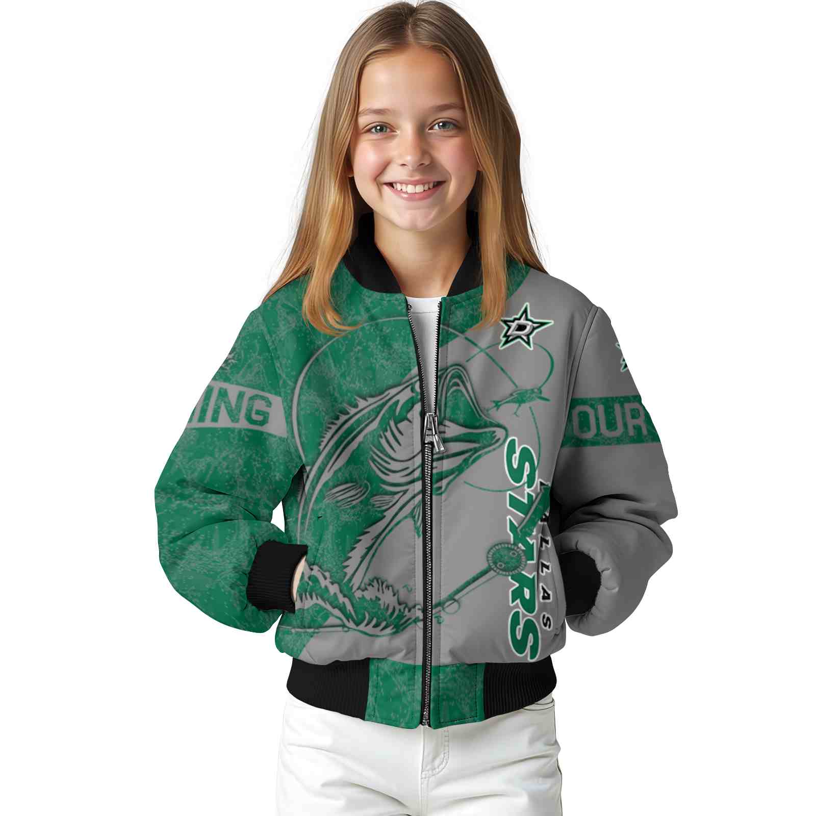 custom dallas stars fishing rod silver jacket top rated custom dallas stars fishing rod silver jacket top rated
