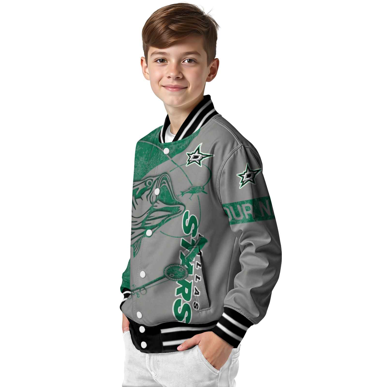 custom dallas stars fishing rod silver jacket trendy custom dallas stars fishing rod silver jacket trendy