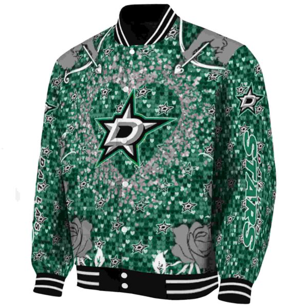 custom dallas stars heart explosion green jacket best selling