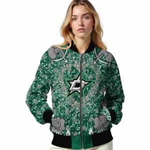 custom dallas stars heart explosion green jacket latest model