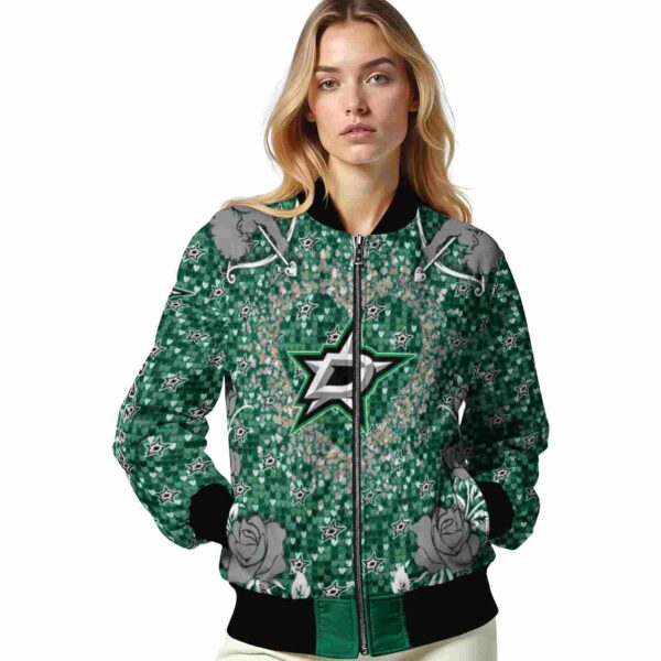 custom dallas stars heart explosion green jacket latest model