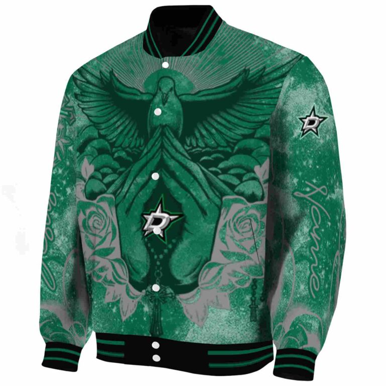 custom dallas stars praying hands green jacket best selling