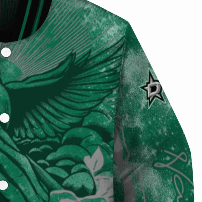 custom dallas stars praying hands green jacket premium grade