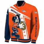 custom denver broncos mickey football orange white jacket best selling