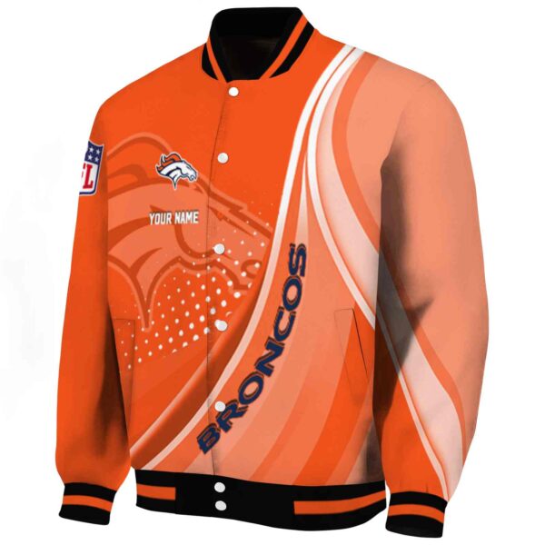 custom denver broncos wave patterns orange jacket best selling