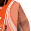 custom denver broncos wave patterns orange jacket premium grade