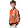 custom denver broncos wave patterns orange jacket trendy