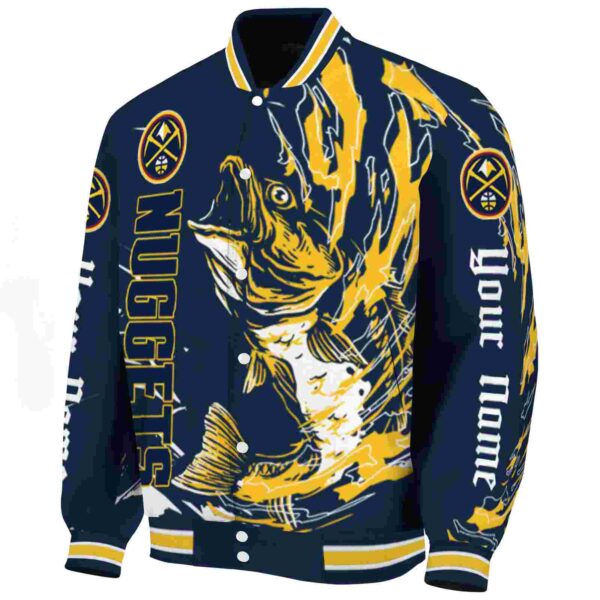 custom denver nuggets fishing passion blue white jacket best selling