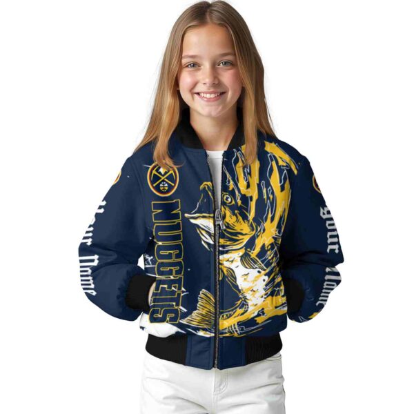 custom denver nuggets fishing passion blue white jacket top rated