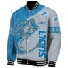 custom detroit lions fishing rod silver jacket best selling