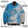 custom detroit lions fishing rod silver jacket new arrival
