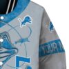 custom detroit lions fishing rod silver jacket premium grade
