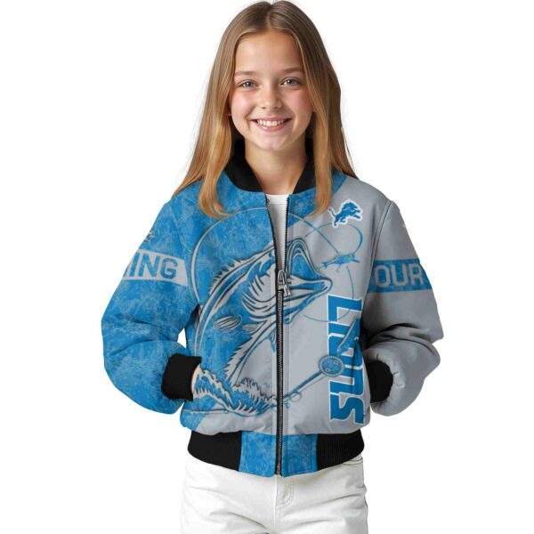 custom detroit lions fishing rod silver jacket top rated