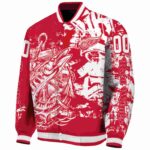 custom detroit red wings fishing art red jacket best selling