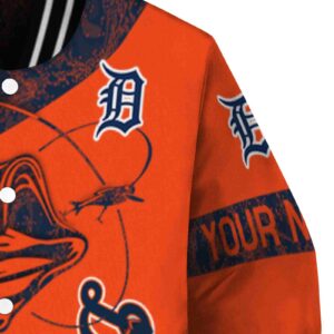 custom detroit tigers fishing rod orange jacket premium grade