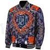 custom detroit tigers heart explosion navy jacket best selling