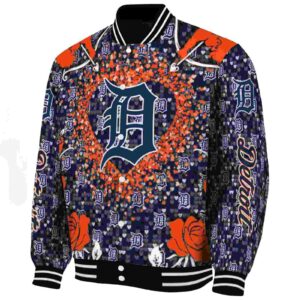 custom detroit tigers heart explosion navy jacket best selling