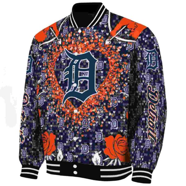 custom detroit tigers heart explosion navy jacket best selling