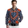 custom detroit tigers heart explosion navy jacket high quality