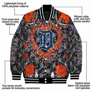 custom detroit tigers heart explosion navy jacket new arrival