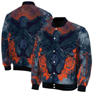 custom detroit tigers praying hands navy jacket fashion forward