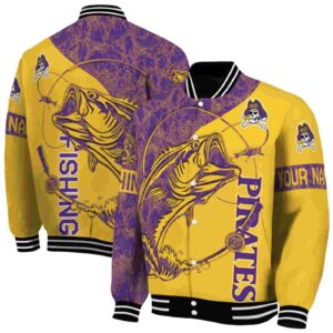 custom east carolina pirates fishing rod gold jacket fashion forward