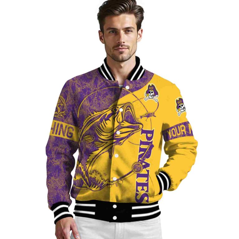 custom east carolina pirates fishing rod gold jacket high quality