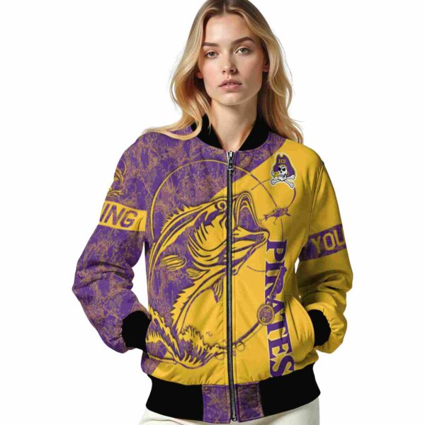 custom east carolina pirates fishing rod gold jacket latest model