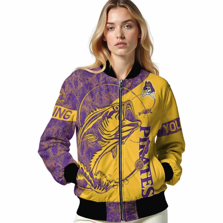custom east carolina pirates fishing rod gold jacket latest model